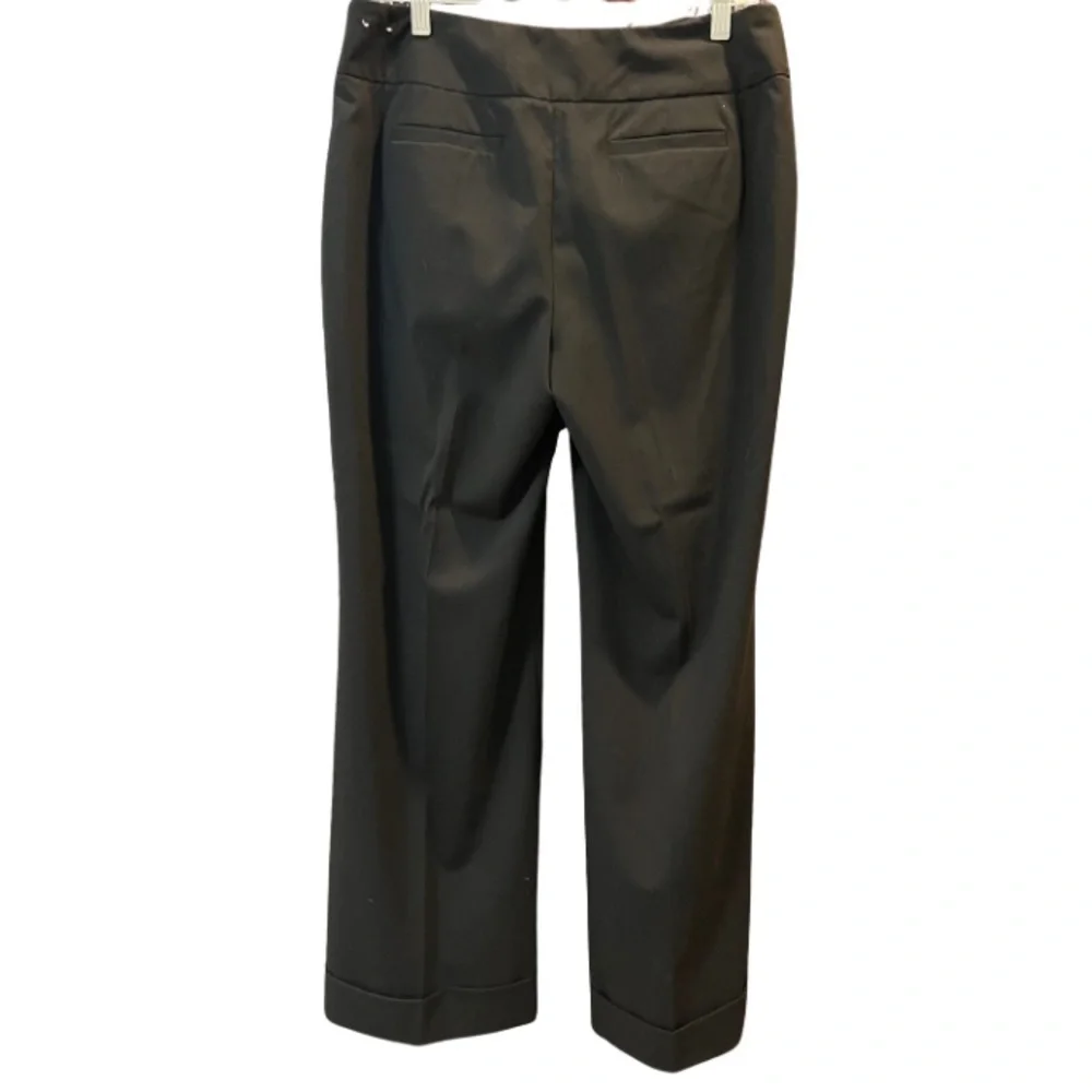 W-Work to Weekend Classic Black Wide Leg Trousers - Picture 3 of 3